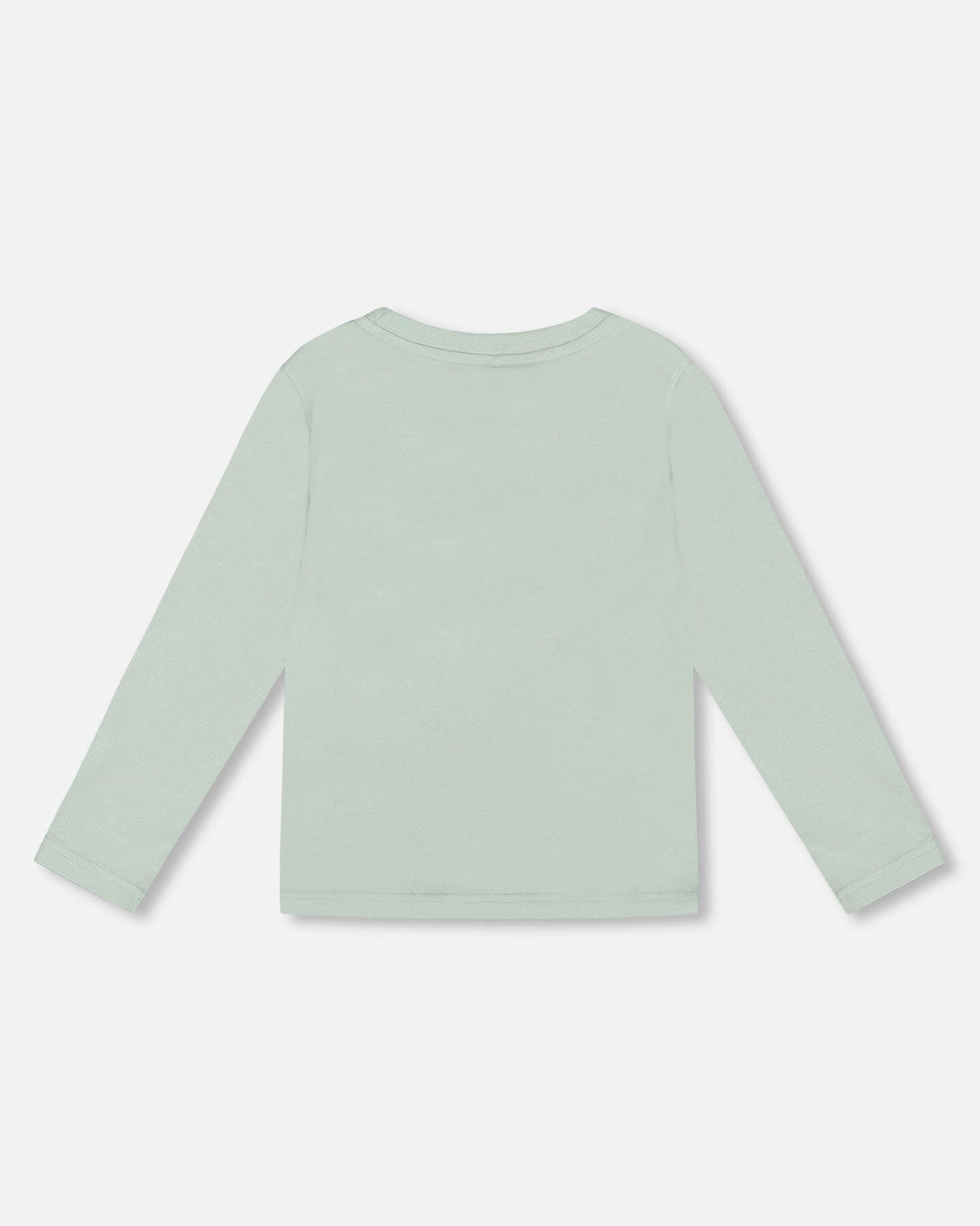 Long Sleeve Organic Cotton Jersey Tee Jade Green-3