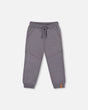 Fleece Sweatpants With Pockets Dark Gray-0