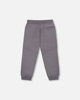 Fleece Sweatpants With Pockets Dark Gray-2