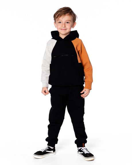 Fleece Sweatpants With Pockets Black-2
