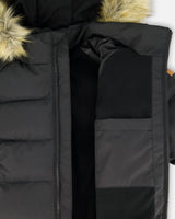 Puffy Winter Jacket Black-2