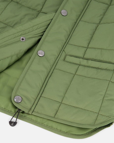Quilted Mid-Season Jacket Khaki-2