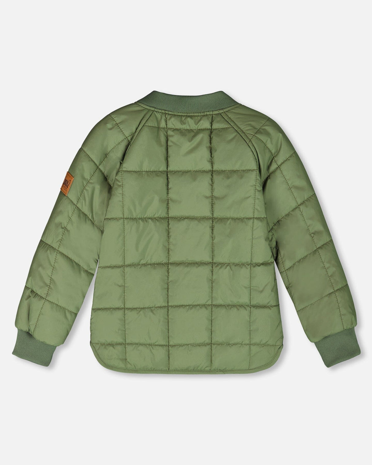 Quilted Mid-Season Jacket Khaki-3
