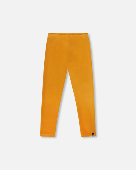 Super Soft Ribbed Leggings Golden Yellow-0