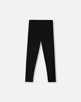 Super Soft Ribbed Leggings Black-1