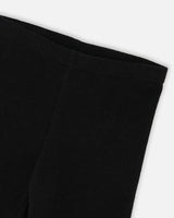 Super Soft Ribbed Leggings Black-2