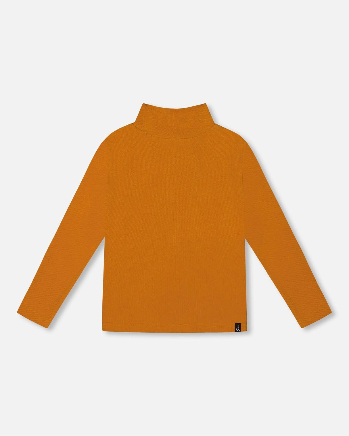 Super Soft Ribbed Mock Neck Top Golden Yellow-0