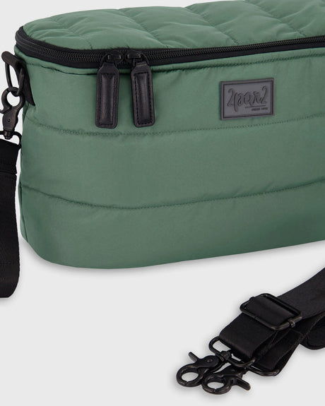 Mini Diaper Bag Dark Gray Green-2