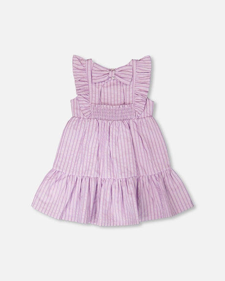 Striped Dress Lavender-4