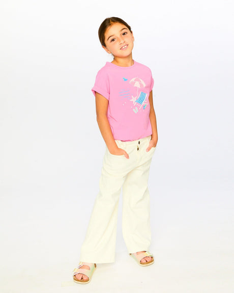 Organic Cotton Jersey T-Shirt Pink-1