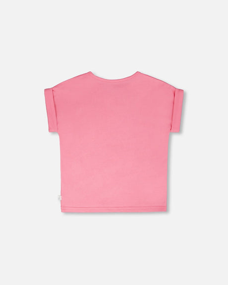Organic Cotton Jersey T-Shirt Pink-2