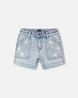 Light Blue Denim Shorts-0