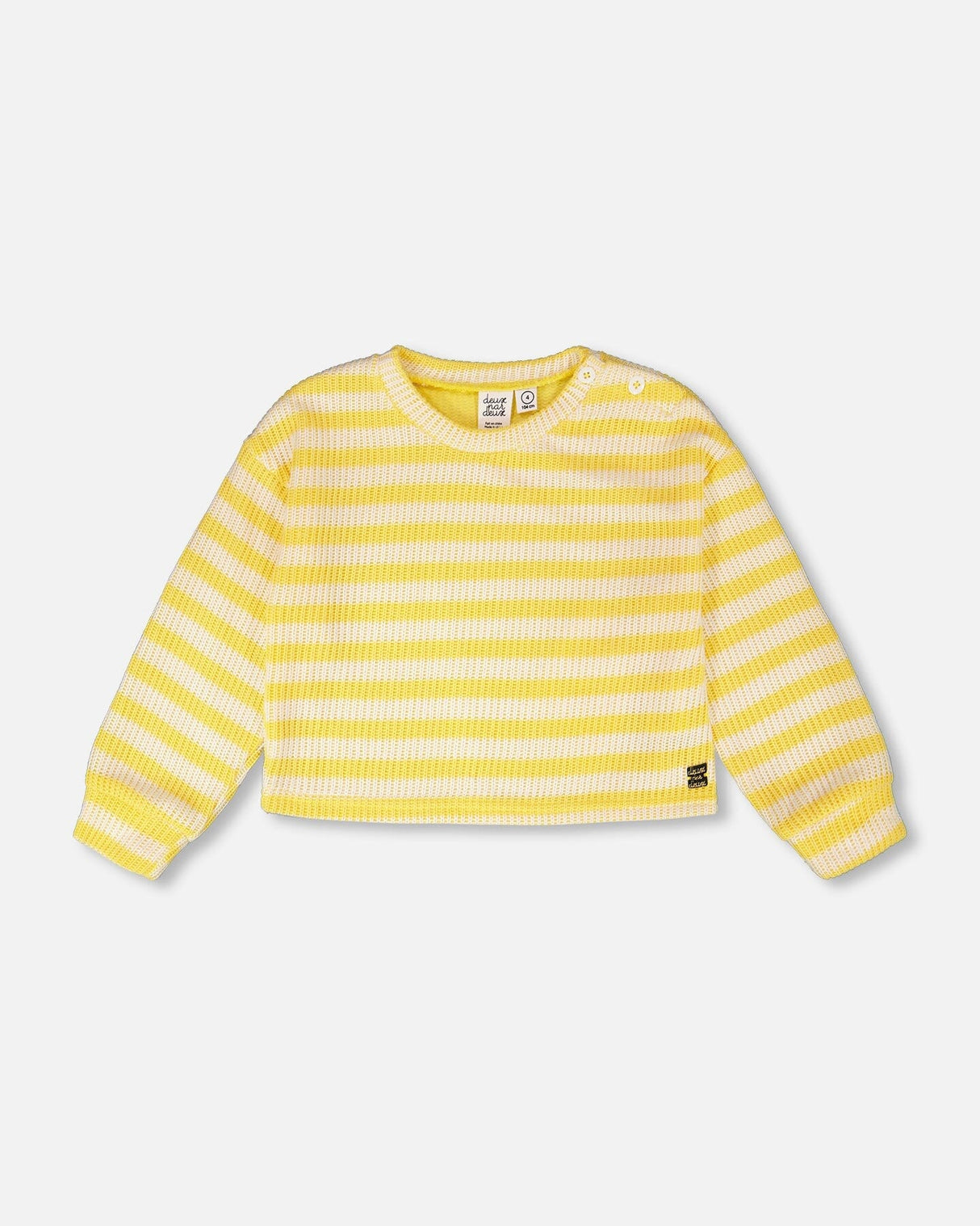Striped Sweater Yellow And White-0