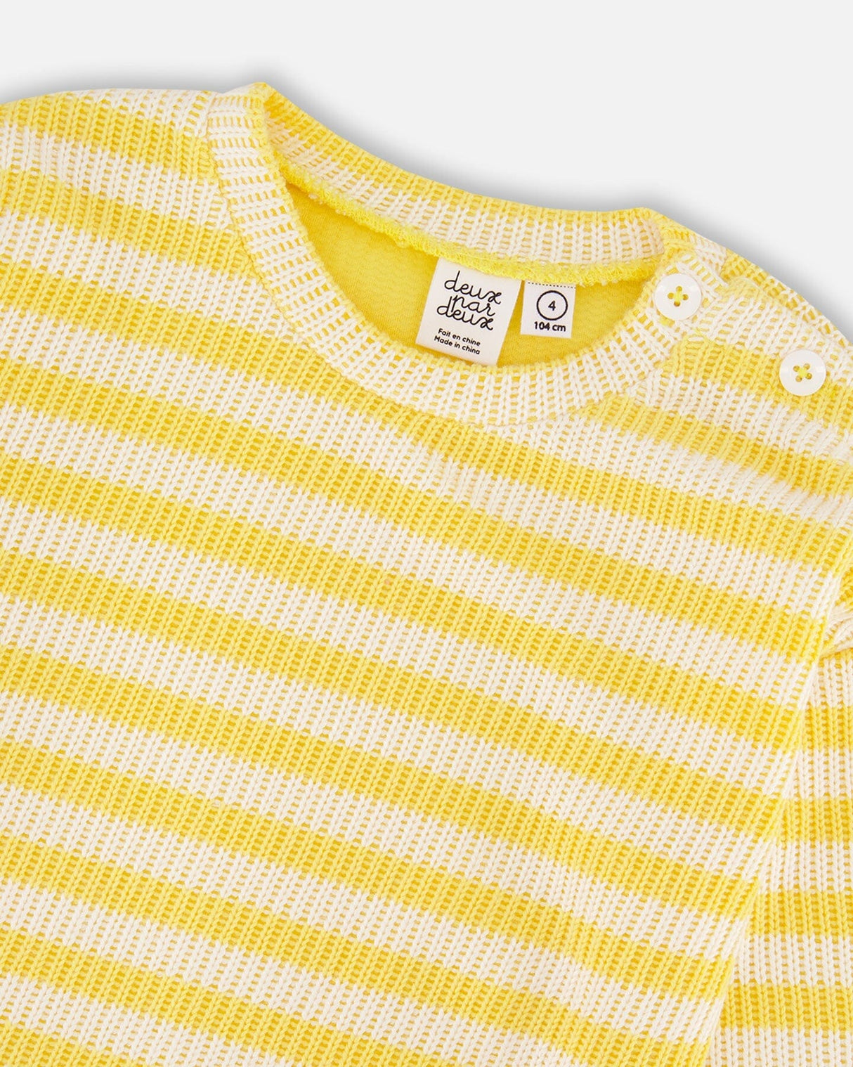 Striped Sweater Yellow And White-4