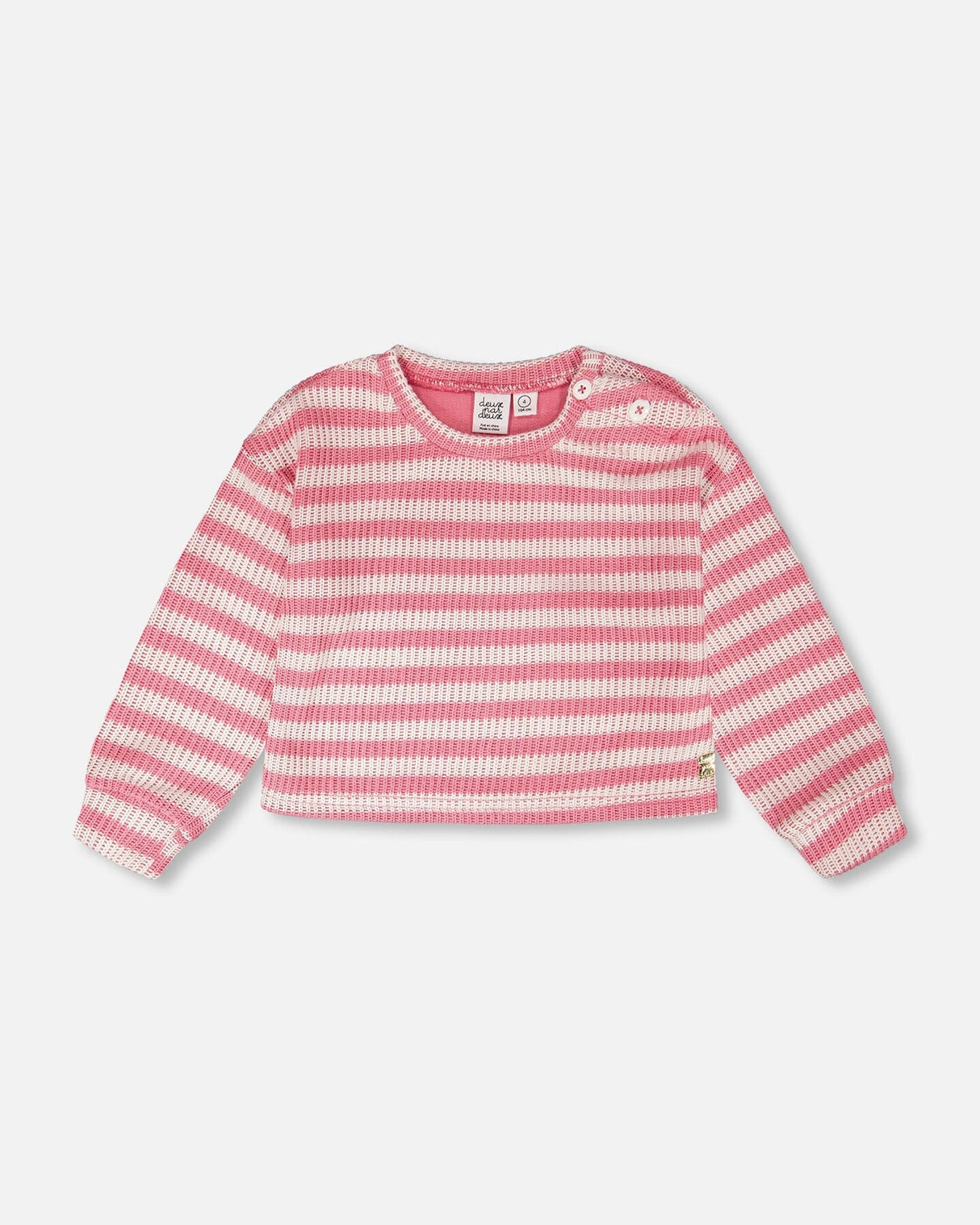 Striped Sweater Pink And White-0
