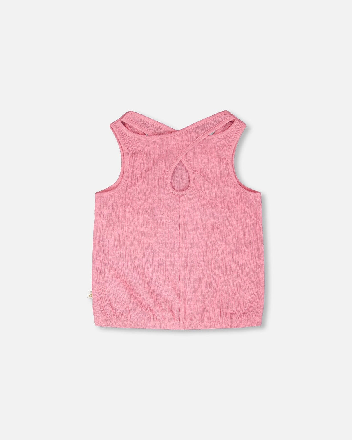 Crinkle Jersey Tank Top Pink-2