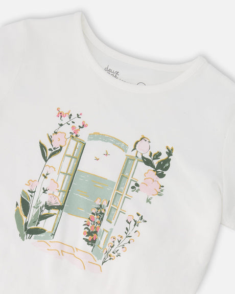 Organic Cotton Jersey T-Shirt Off-White-4