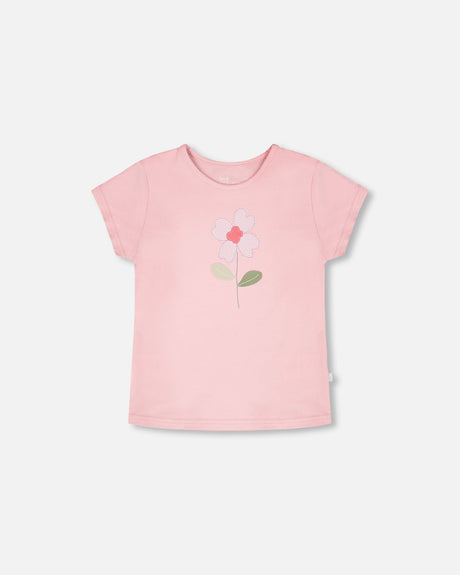 Organic Cotton Jersey T-Shirt Dusty Pink-0
