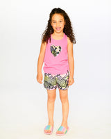 French Terry Shorts Black Multicolor-1