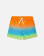 Boardshorts Orange Blue And Green Gradient-0