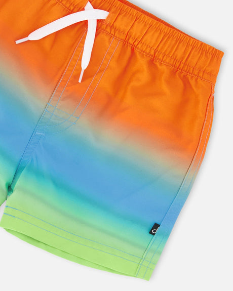 Boardshorts Orange Blue And Green Gradient-3
