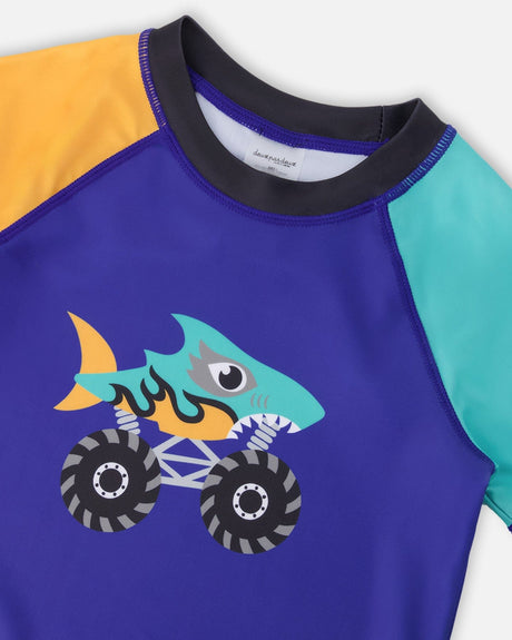 Short Sleeve Rashguard Ultramarine Blue-3