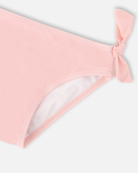 Two-Piece Swimsuit Pink Hibiscus Print-4