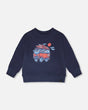 French Terry Sweatshirt Blue-0