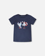 Organic Cotton Short Sleeve T-Shirt Blue-0