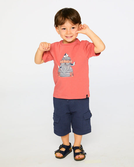 Organic Cotton Short Sleeve T-Shirt Brick-3