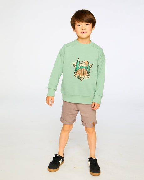 French Terry Shorts Taupe-1