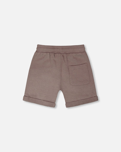 French Terry Shorts Taupe-2