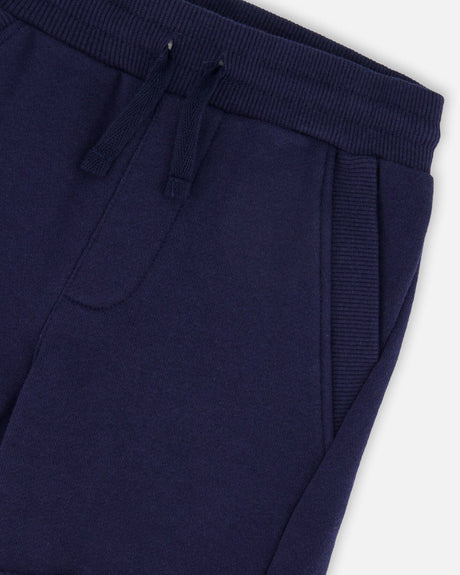 French Terry Shorts Dark Blue-2