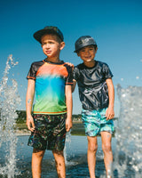 Cap Black Dinosaur Print-1