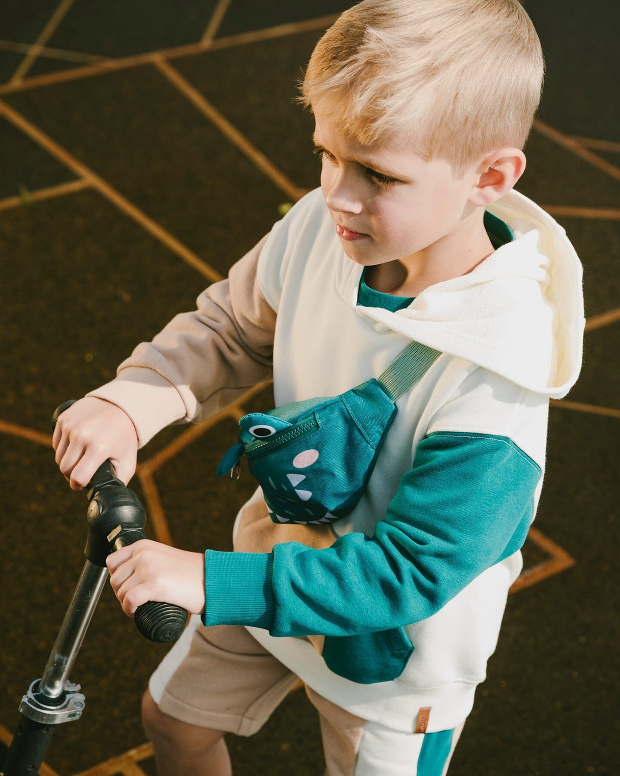 Crocodile Fanny Pack Turquoise-1