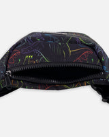 Fanny Pack Black Dinosaur Print-2