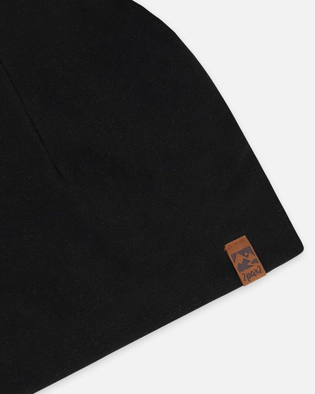 Stretch Jersey Beanie Black-3
