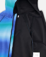 Softshell Jacket Blue To Black Gradient-3