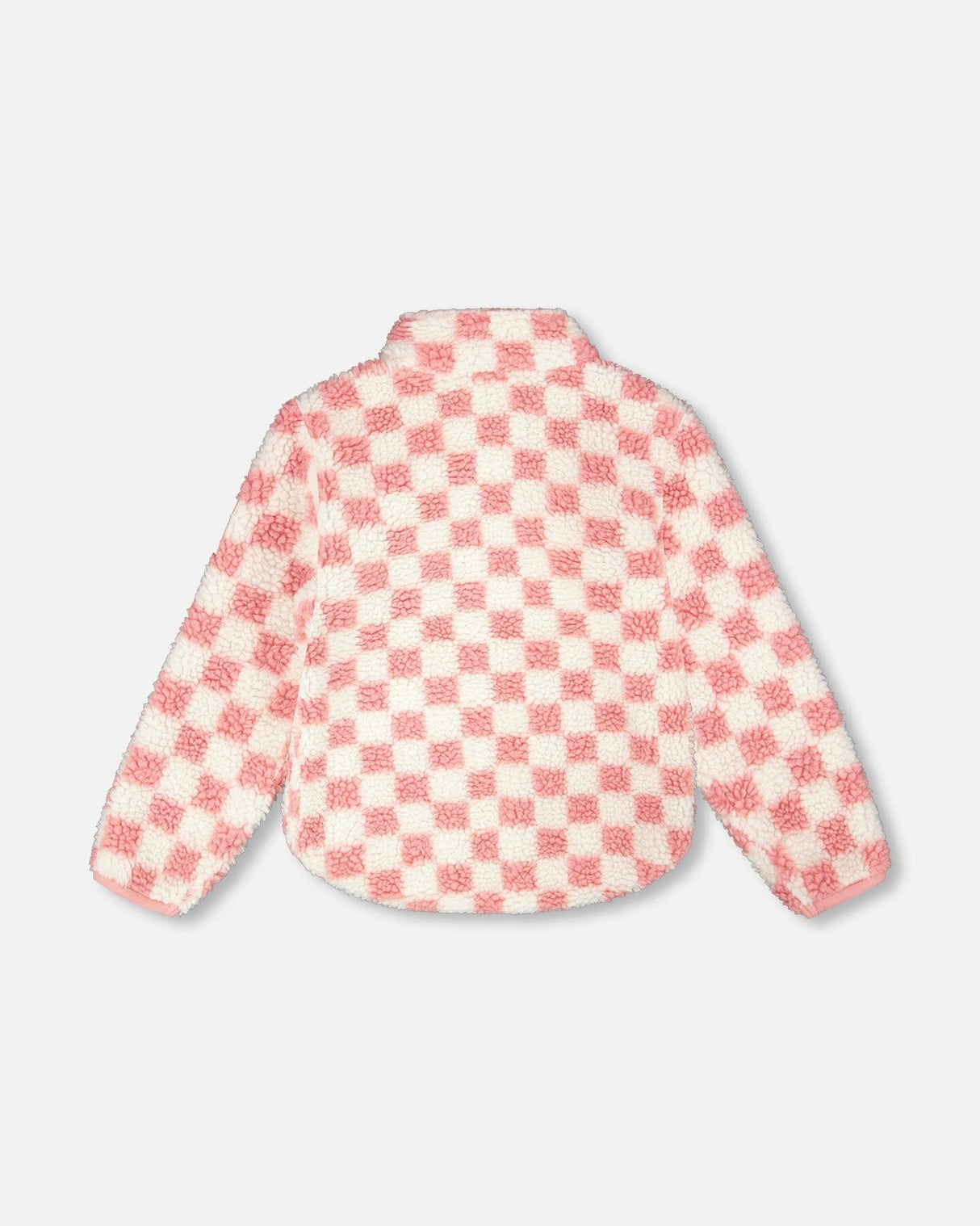 Sherpa Jacket Pink Checkerboard-1