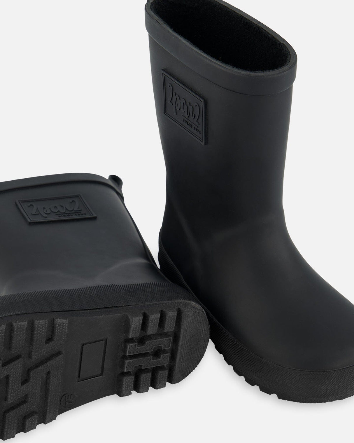 Rain Boots In Natural Rubber Black-2
