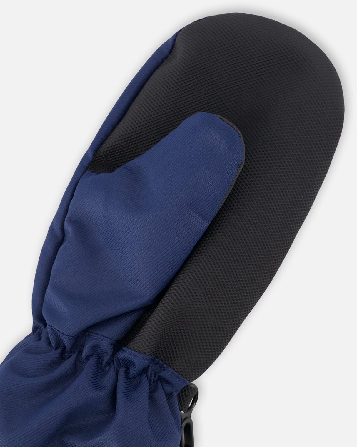 Mid-Season Mittens In Recycled Polyester Navy Blue-3