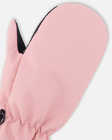 Mid-Season Mittens In Recycled Polyester Light Pink-2