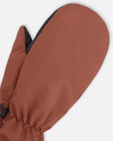 Mid-Season Mittens In Recycled Polyester Brown-2