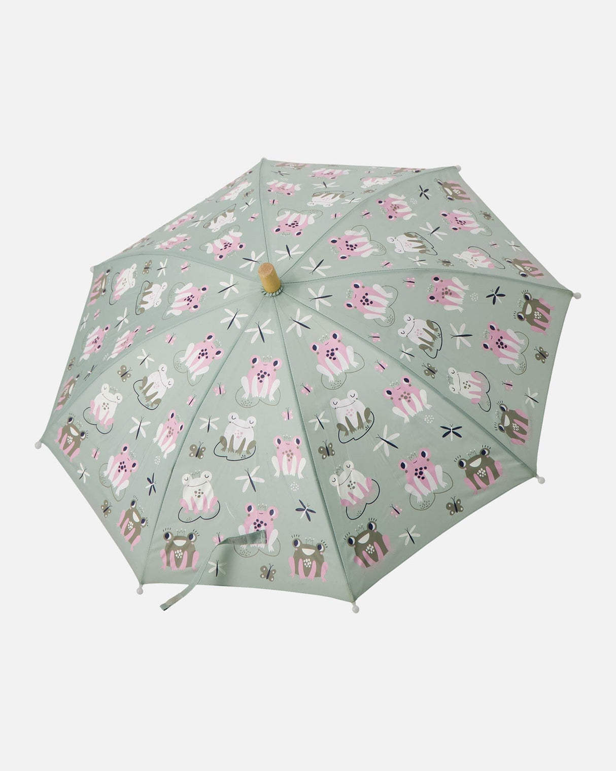 Color-Changing Umbrella Green Frog Print-0