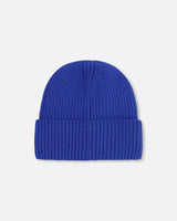 Knit Hat Royal Blue-3