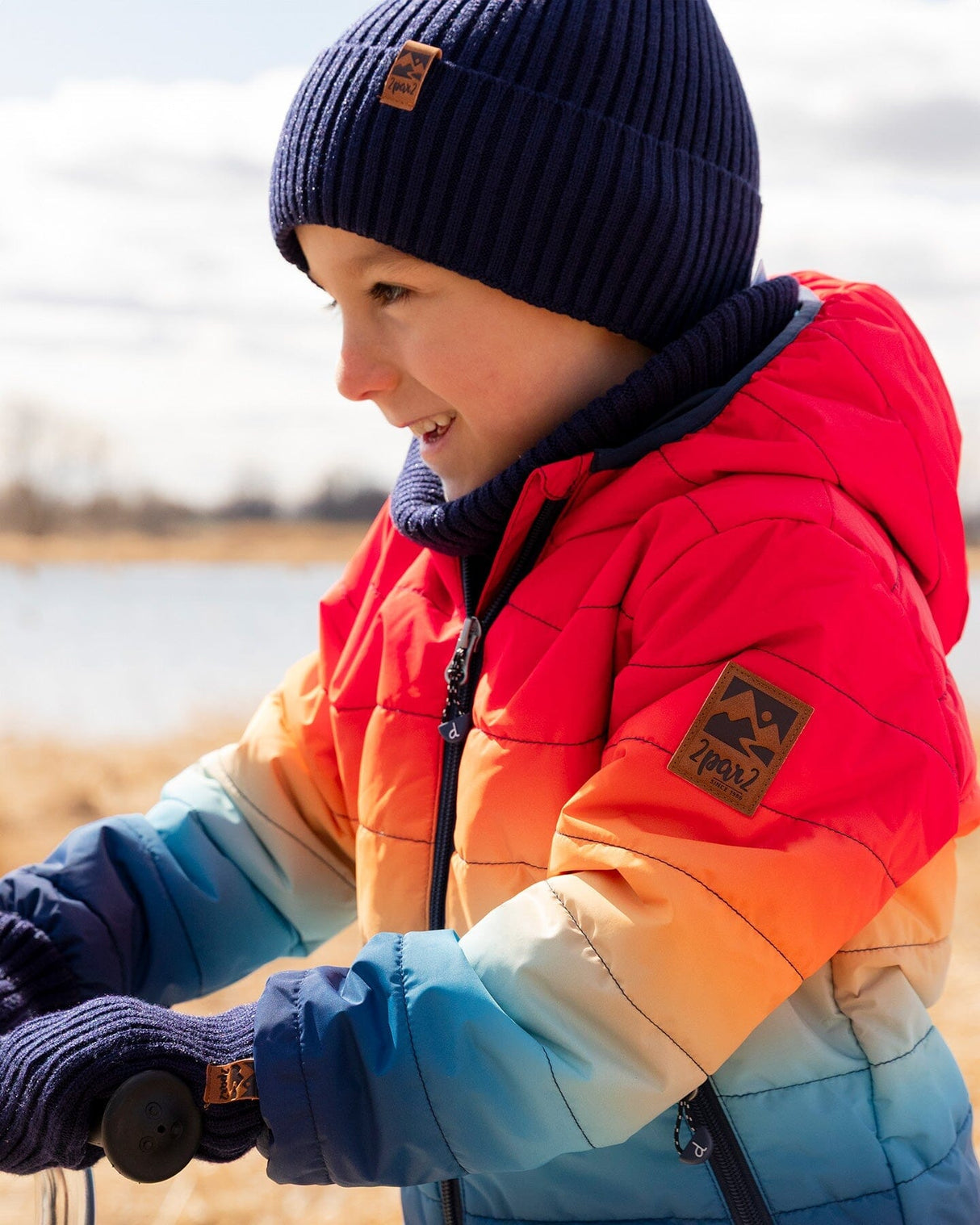 Knit Hat Navy Blue-1