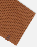 Knit Neckwarmer Brown-3
