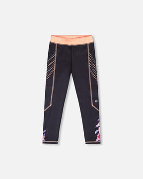 Athletic Leggings In Recycled Polyester Black-0