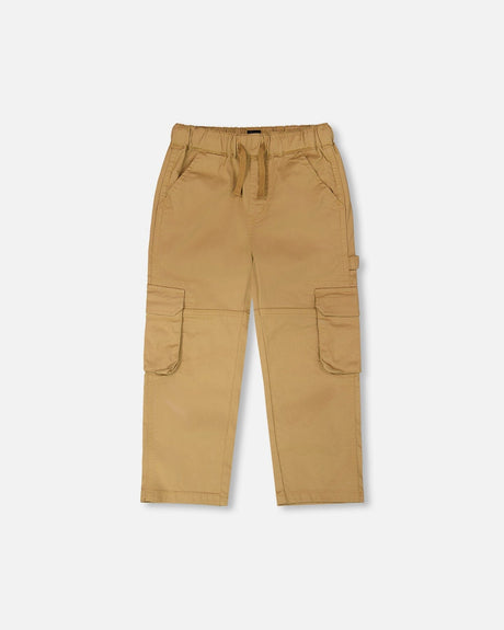 Stretch Twill Carpenter Pants Beige-0
