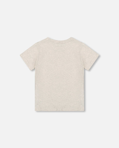Organic Cotton Jersey T-Shirt Solid Heather Grey-1